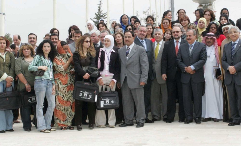 لقطة جماعية لملتقى الإعلاميات بمناسبة سابقة