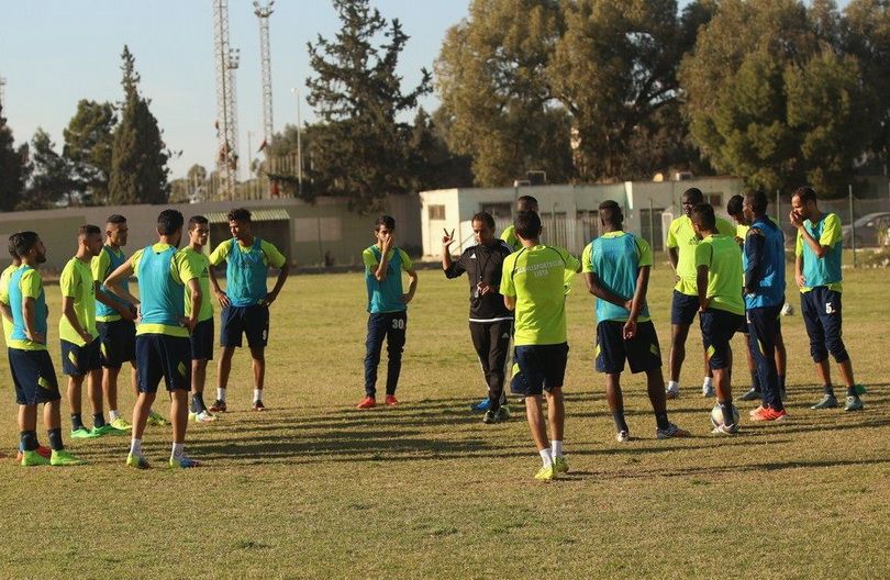 من تدريبات الاهلي استعدادا للمباراة