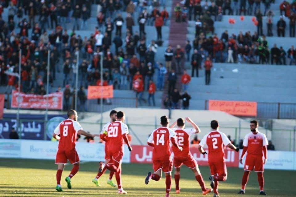 فرحة لاعبي أهلي الخليل