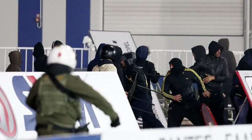 أحداث الشغب التي رافقت المباراة