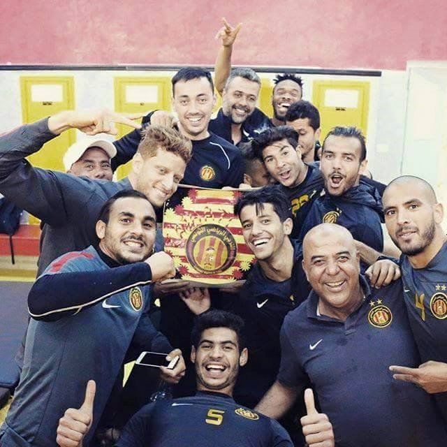 أجواء فرحة لاعبي الترجي قبل تدريبات اليوم 