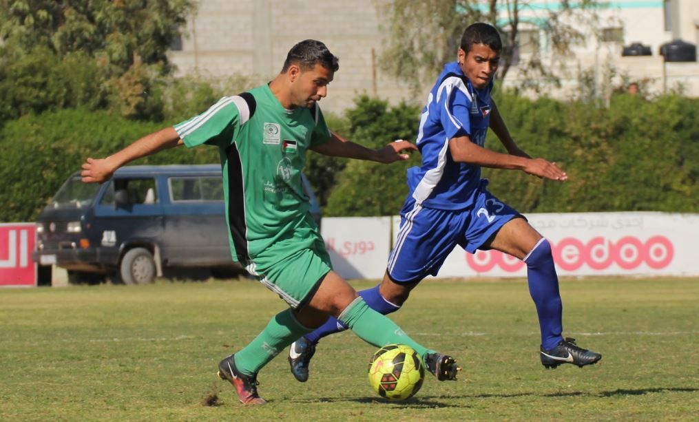 لقطة من مباراة الشجاعية و شباب رفح