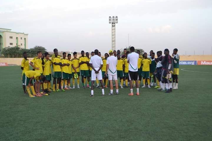 من تدريبات المنتخب الموريتاني للناشئين