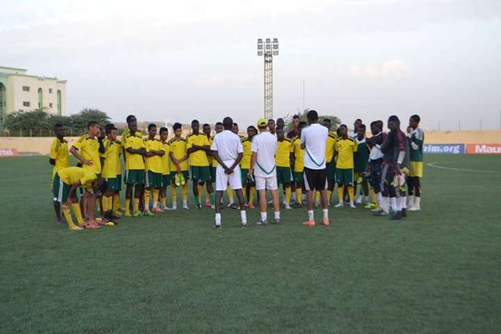 من تدريبات المنتخب الموريتاني للناشئين