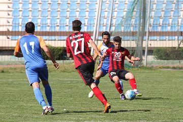 من مباراة الجيش والكرامة في الدوري السوري