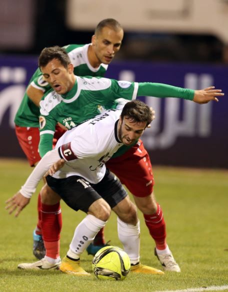 من لقاء الوحدات والاهلي ذهاباً