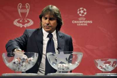 مراسم اجراء قرعة دوري ابطال اوروبا