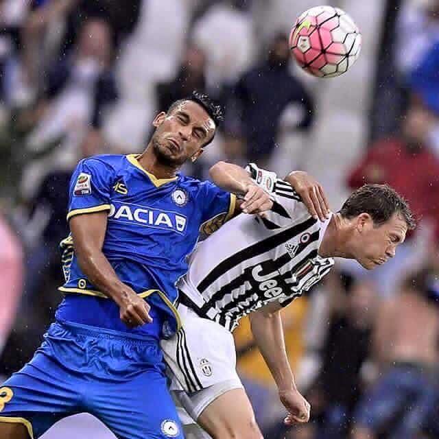 علي عدنان اول مباراة اودنيزي ضد  يوفانتس وفاز بهدف