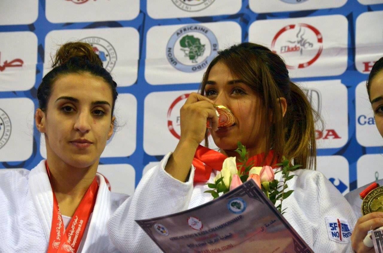 من تتويج التونسية هالة العياري بالذهب