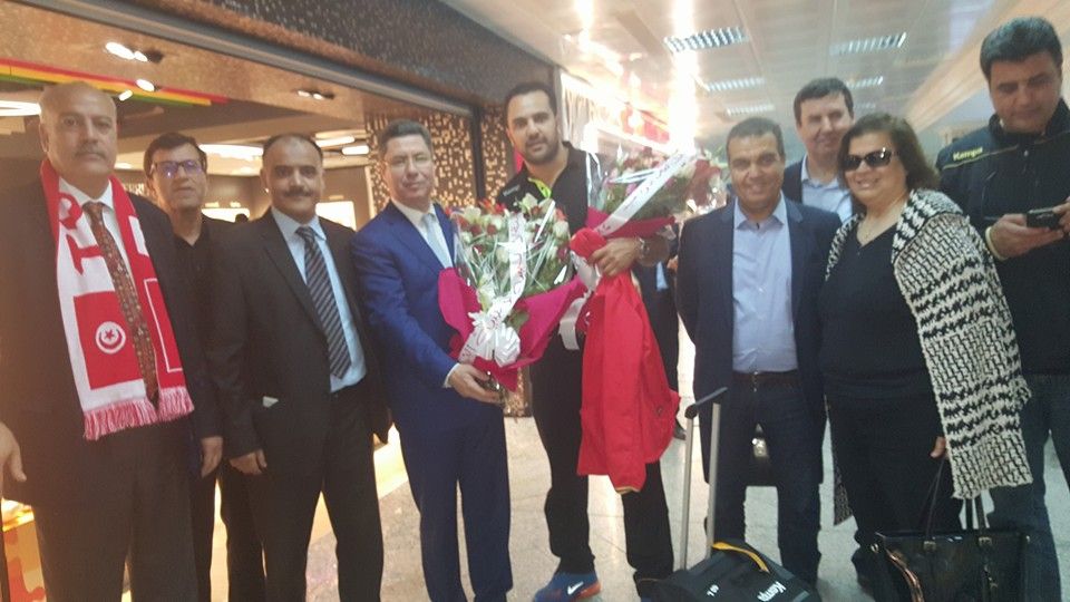 استقبال منتخب تونس لليد 