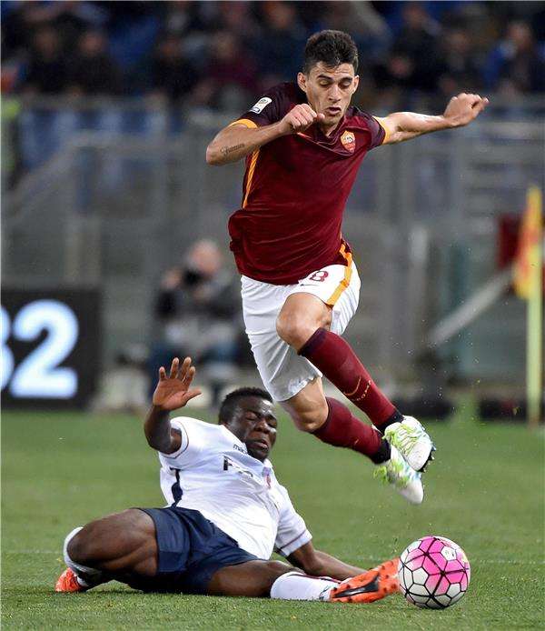 دييجو بيروتي خلال المباراة