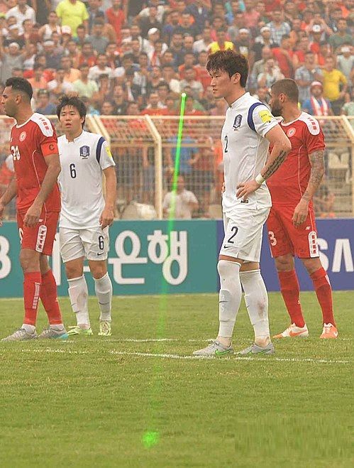من مباراة لبنان وكوريا الجنوبية في 8 سبتمبر 2015