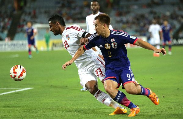 شينجي أوكازاكي في لقاء اليابان والإمارات بكأس آسيا 2015