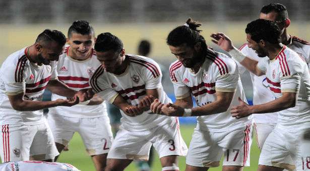 مرسي مع زملائه في الزمالك