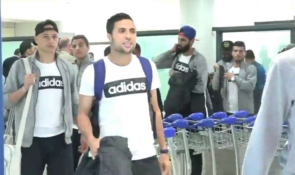 وصول الزمالك الى الجزائر