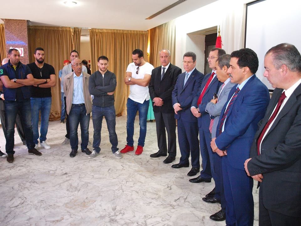 من حفل اليوم على شرف منتخب تونس لليد