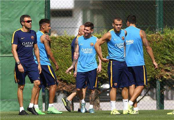 إنريكي في التمارين