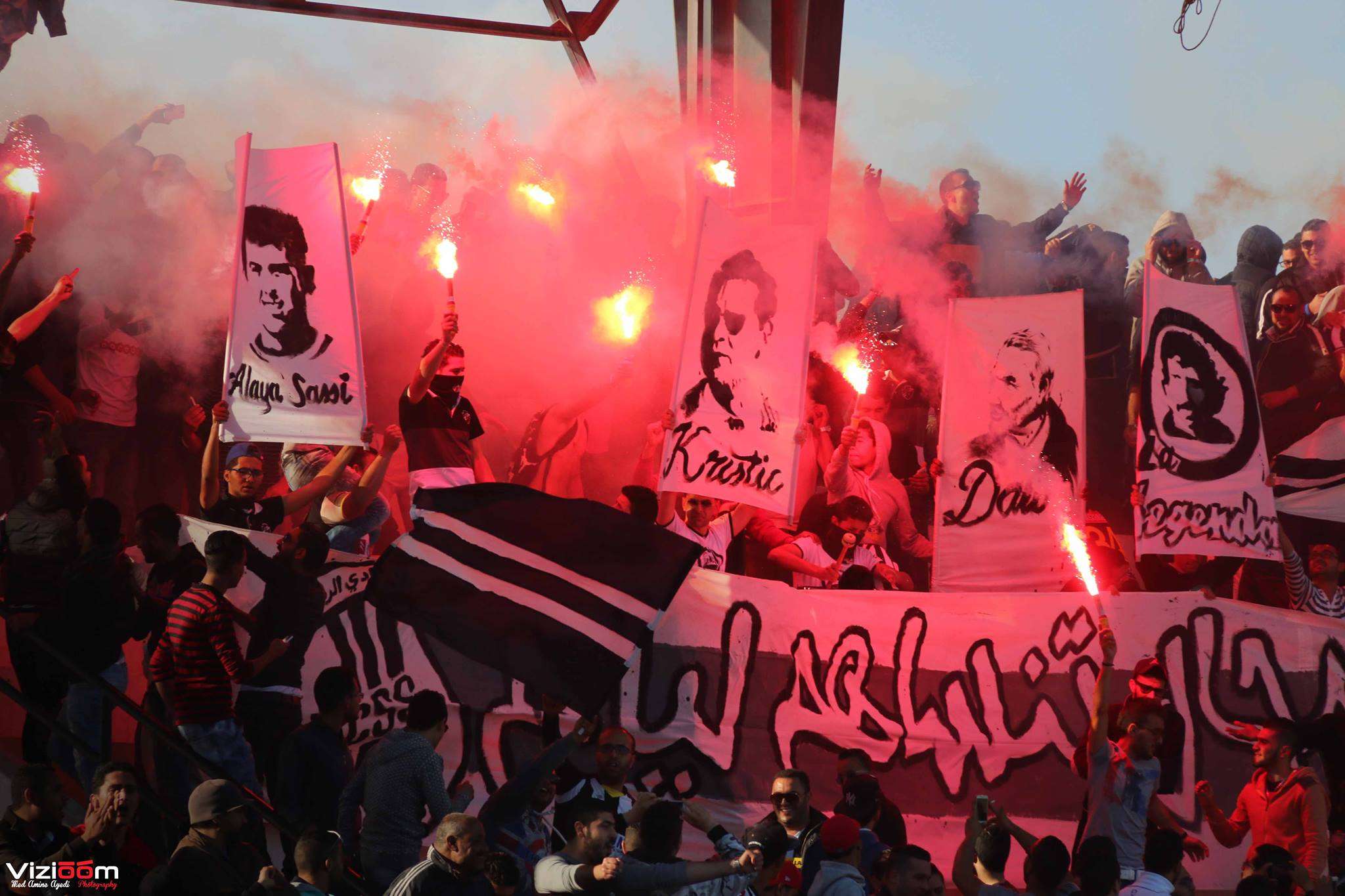 جماهير النادي الصفاقسي في مباراة الجولة 21 امام اولمبيك سيدي بوزيد