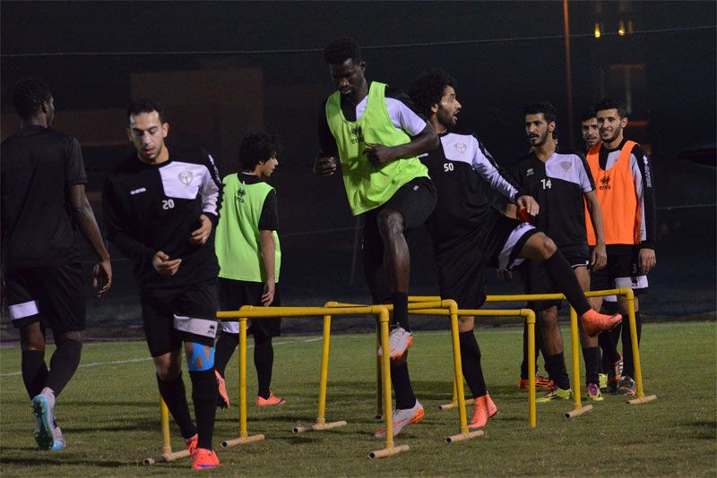 جانب من تدريبات نادي هجر 