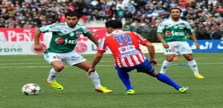 صورة من احدى مباريات الدورى المغربي
