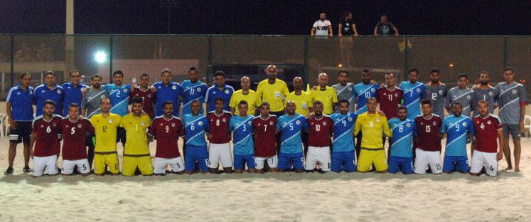 صورة تذكارية تجمع بين منتخب البحرين ومصر