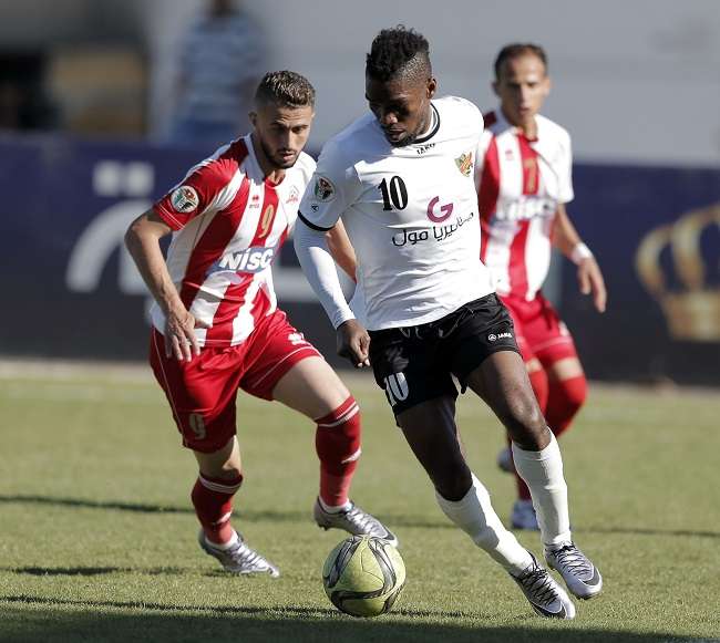 من لقاء الأهلي وشباب الأردن 