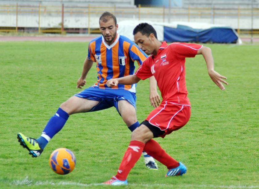 لقطة من مباريات الدوري السوري