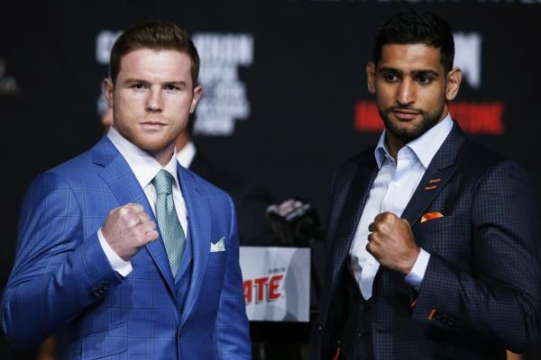 أمير خان (يمين) مع كانيلو