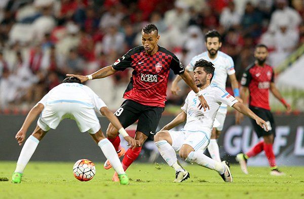 لقطة من مباراة الأهلي و بني ياس 