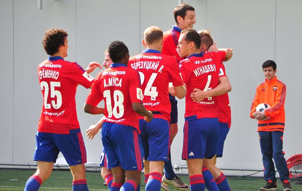 فرحة لاعبي تشسكا