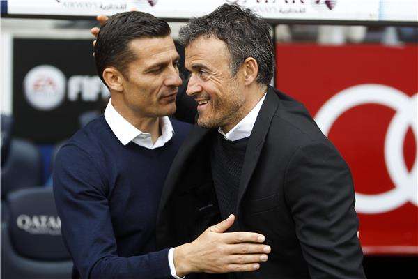 جالكا مع انريكي في مباراة اليوم