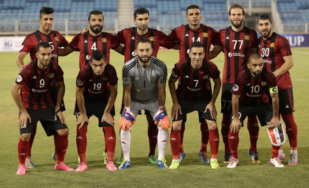 فريق الجيش في مباراة اهلي خليل الفلسطيني