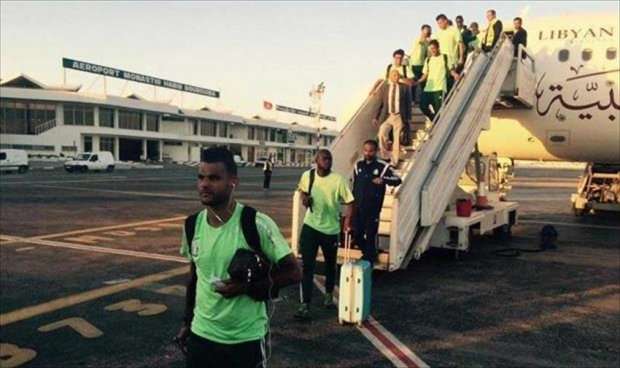 وصول بعثة الاهلي طرابلس الى القاهرة