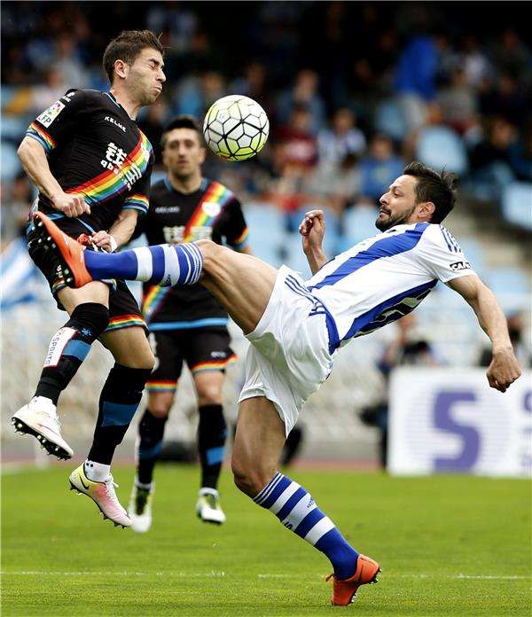 من مباراة الرايو و سوسيداد