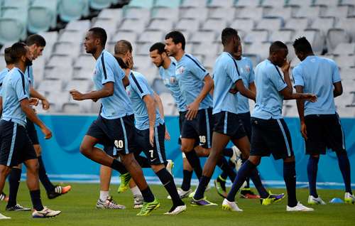 من تمارين المنتخب القطري