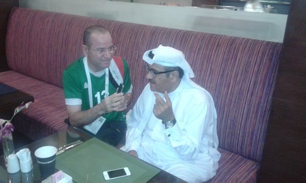 علي حميد مع مراسل كووورة