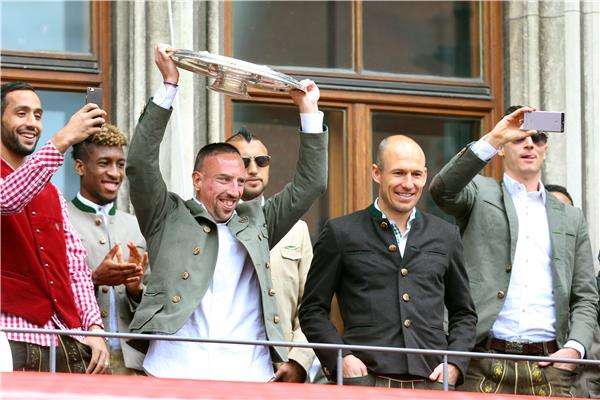 فرحة البايرن بالتتويج