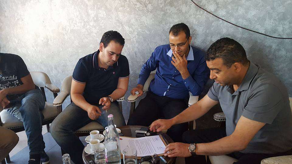 رئيسا الملعب القابسي ومستقبل قابس عند امضاء البيان