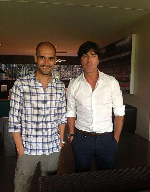 يواكيم لوف و بيب جوارديولا 