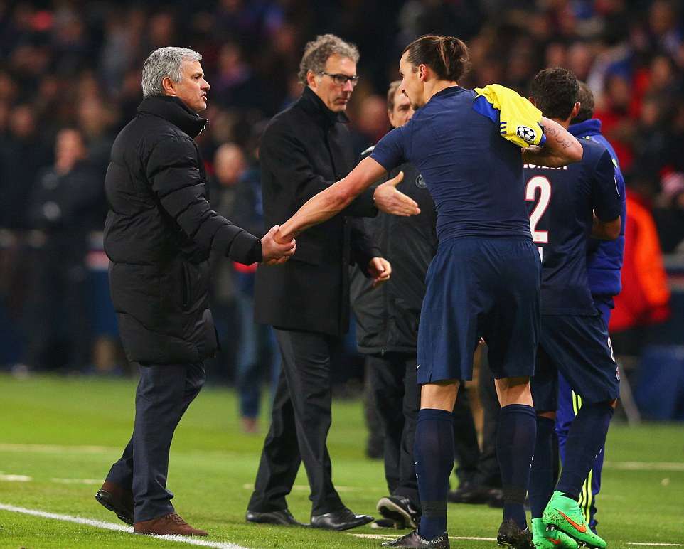 ابراهيموفيتش ومورينيو