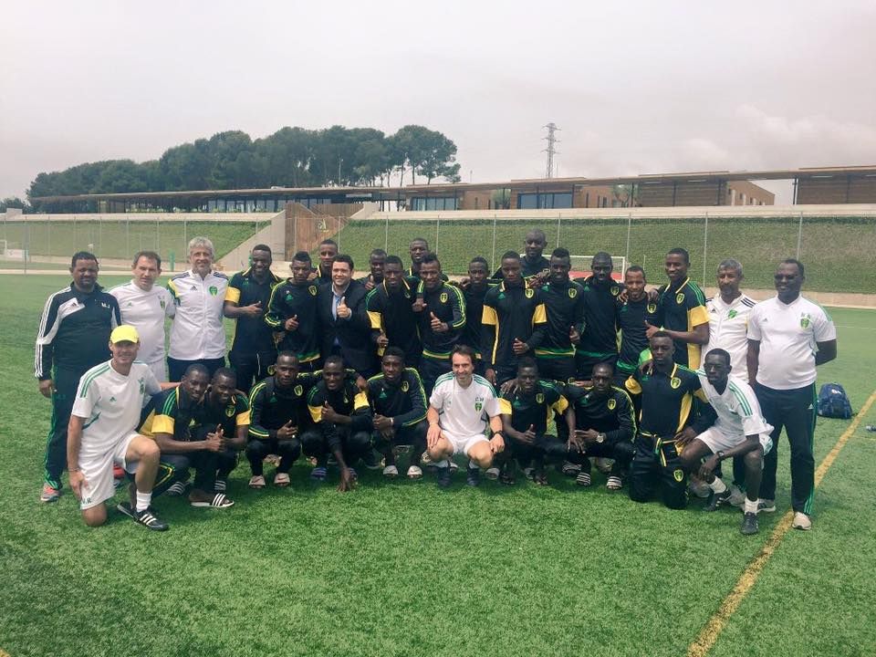 الصورة الرسمية لموريتانيا في  برشلونة