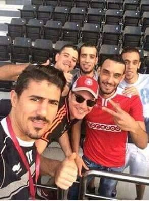 بغداد بونجاح مع أحباء النجم الساحلي في الدوحة