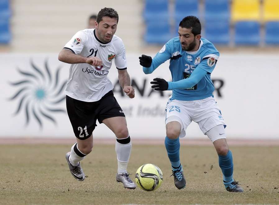 من إحدى لقاءات الدوري الأردني