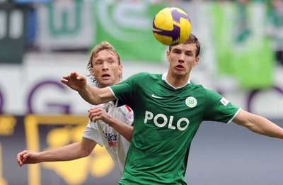 لقطة من مبارة فولفسبورج ضد ضيفه باييرن ليفركوزن