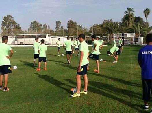 المنتخب الليبي في التدريبات