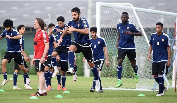استعدادات المنتخب الإماراتي 