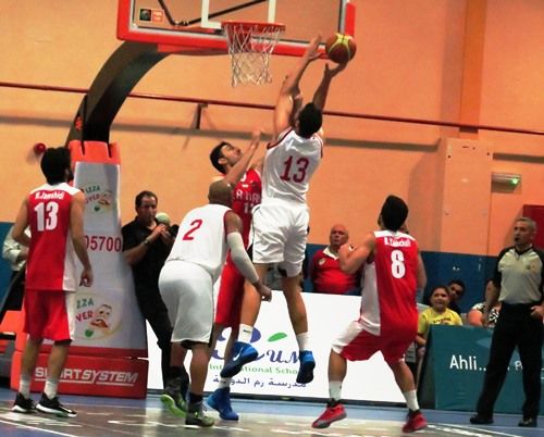  من أحد لقاءات منتخب الأردن بالبطولة 