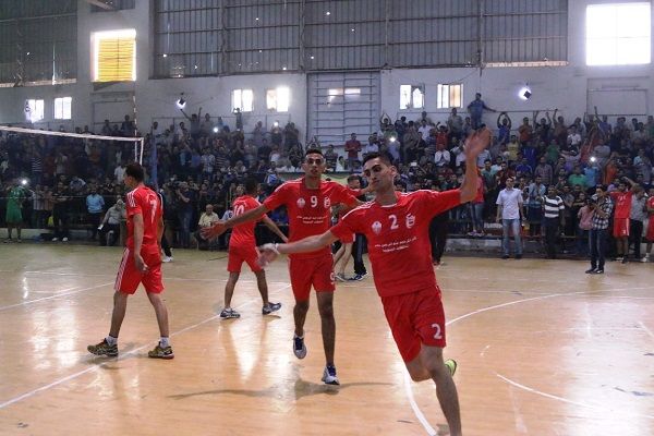 فرحة جباليا بالفوز بالكاس