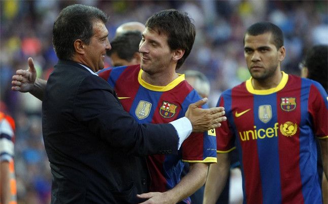 خوان لابورتا مع ميسي