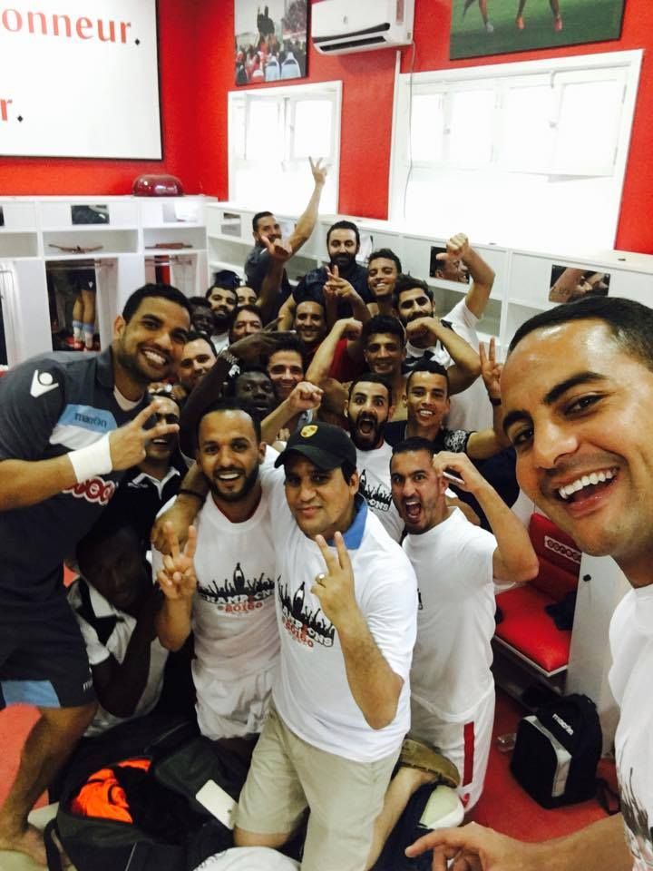 احتفال لاعبي النجم بالفوز بالدوري